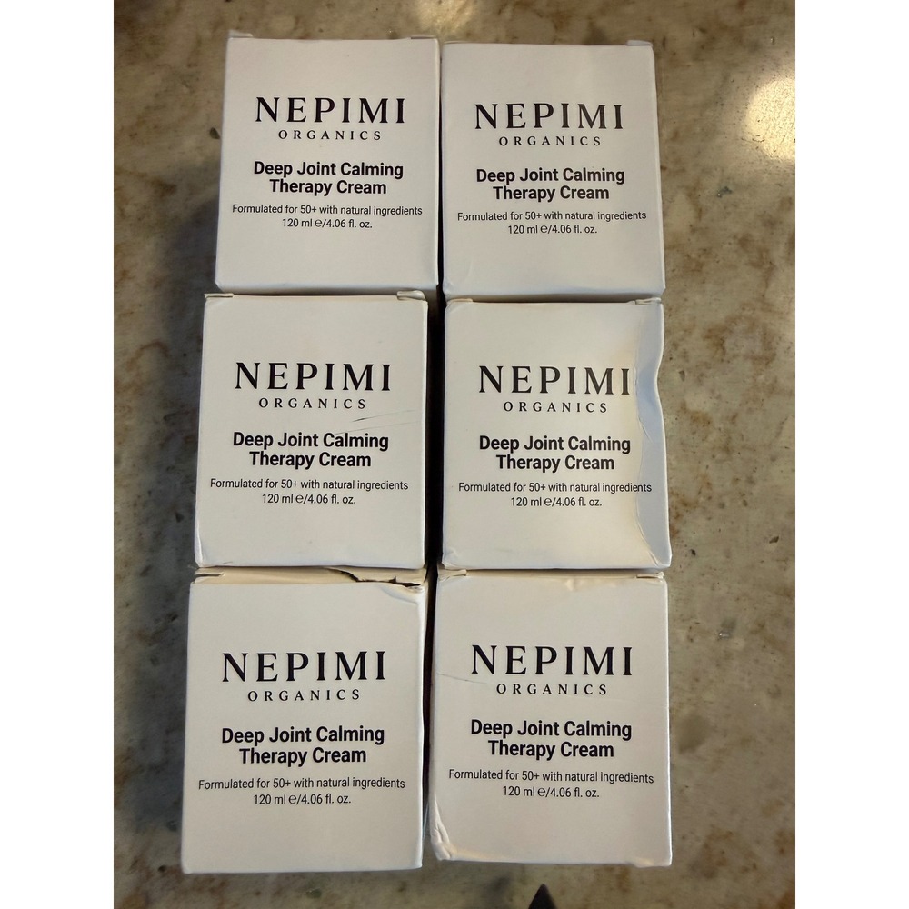 6PK Nepimi Organics Deep Joint Calming Therapy Cream 120ml Pain Relief Lotion